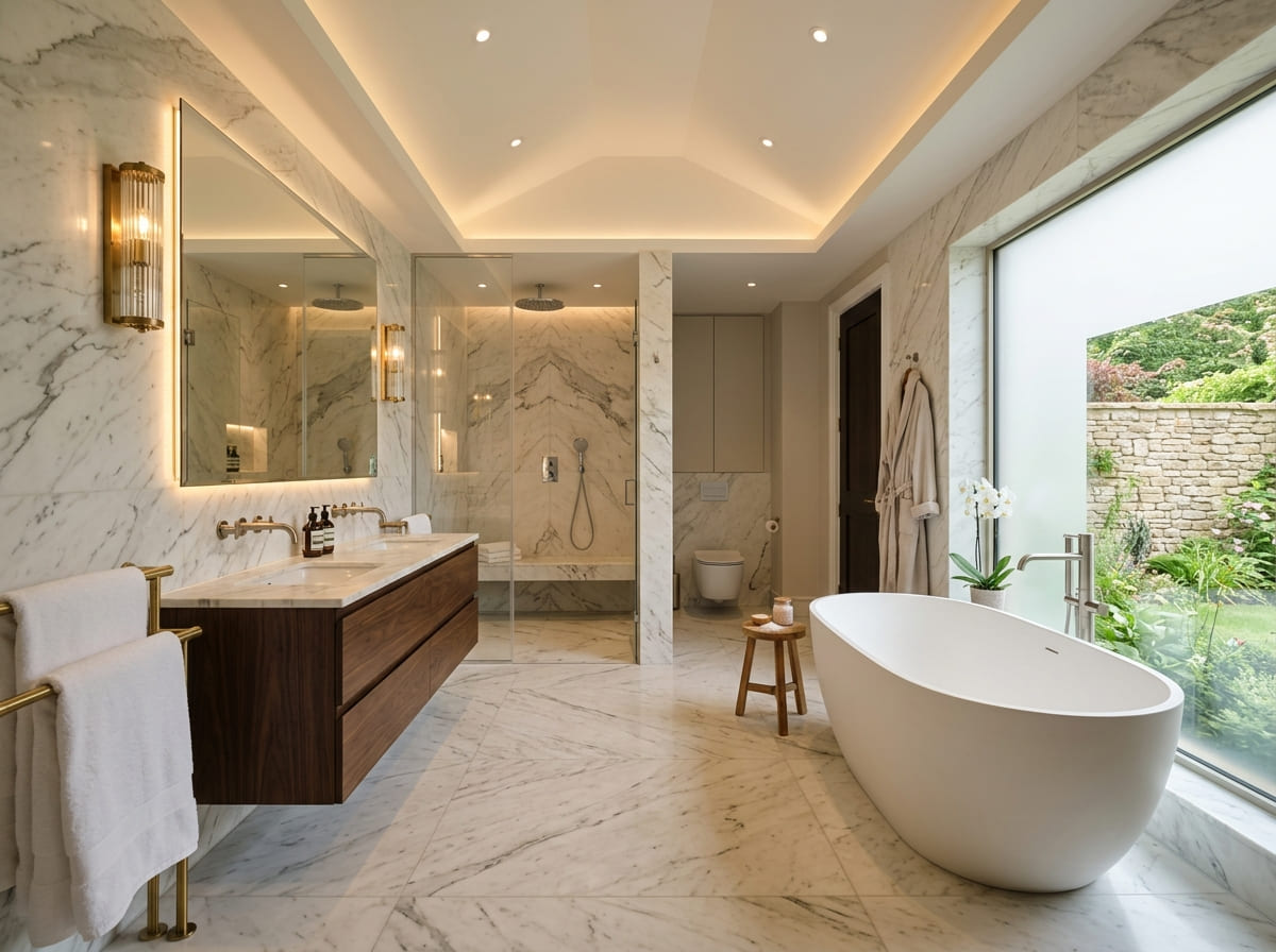 Custom Bathroom Renovation in Merit